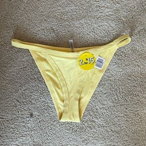 NWT Yellow High-Rise Bikini
